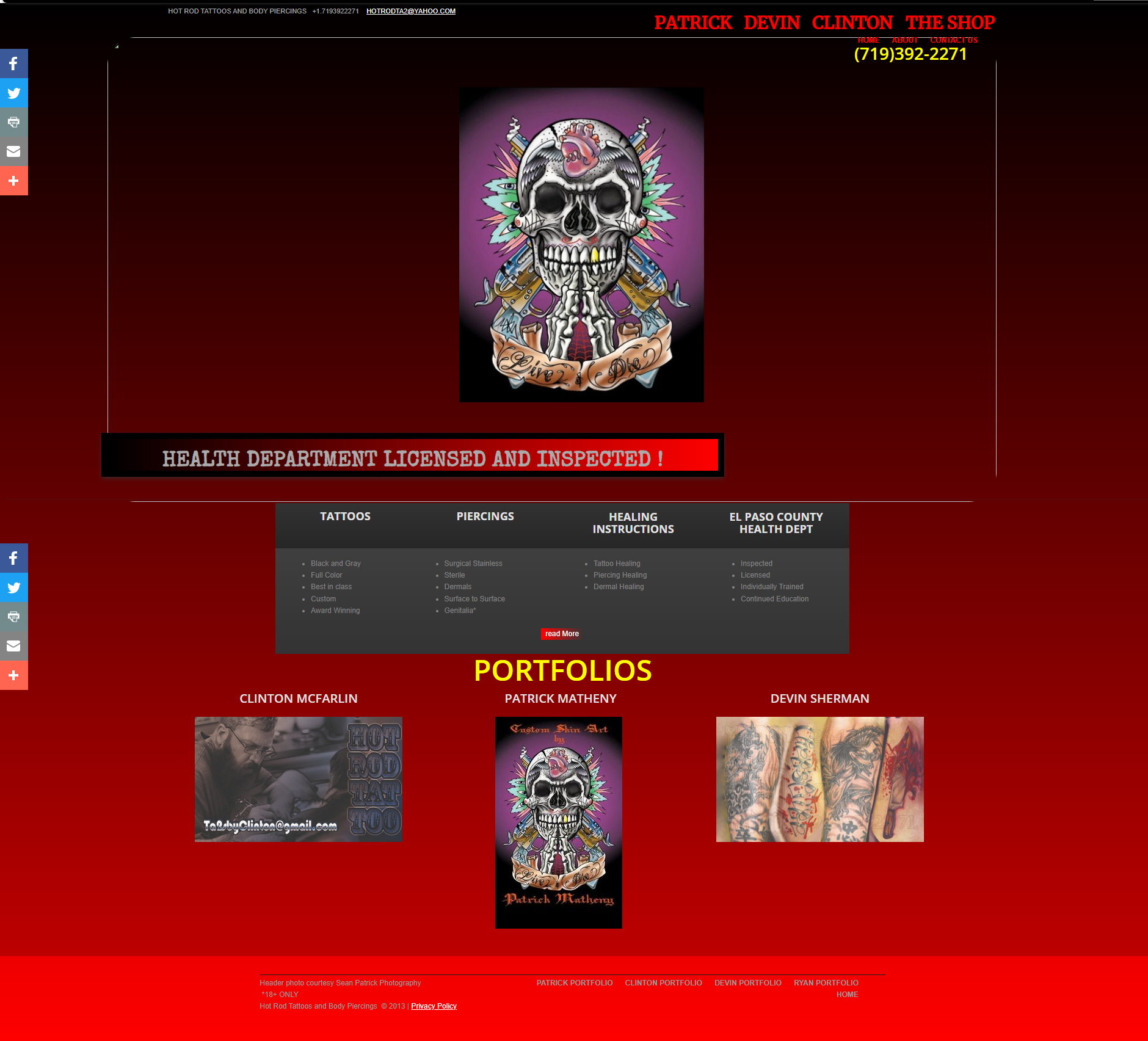 Western Spirit Ranch Home Page Before